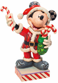 Skulptur "Mickey Mouse mit Zuckerstange", Kunstguss von Jim Shore