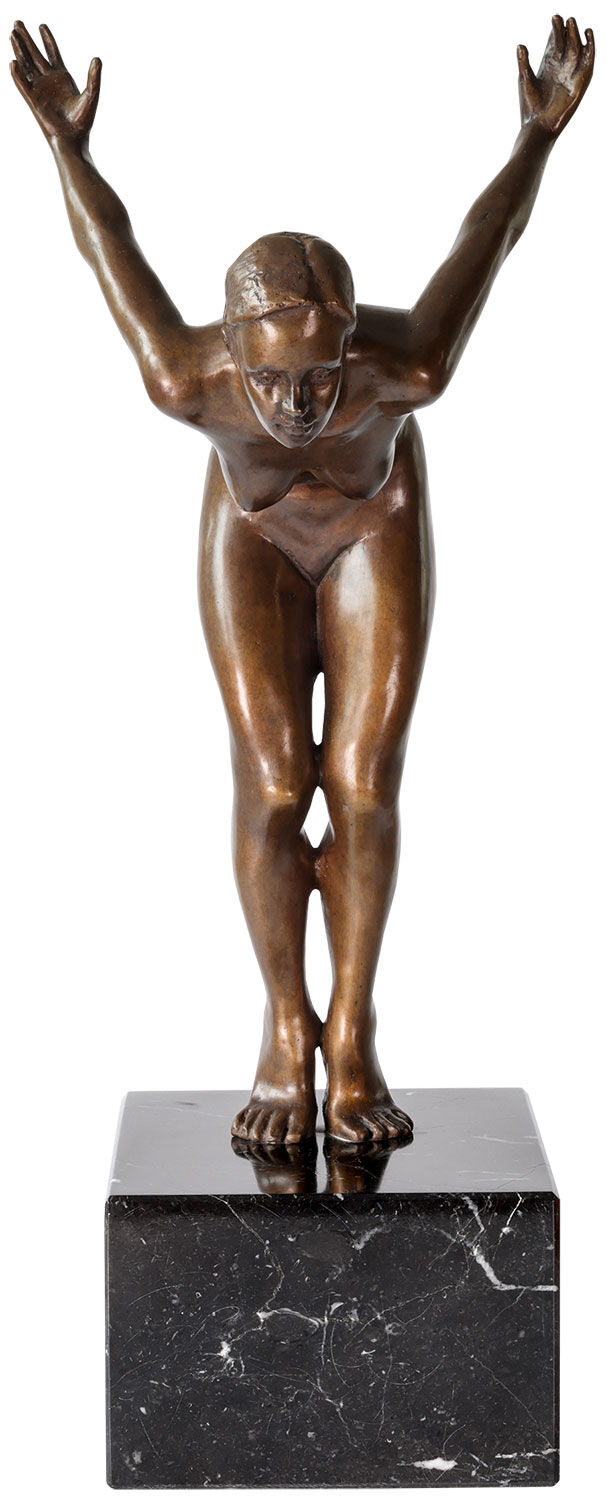 Skulptur "Jump", bronze af Alfredo Llorens García