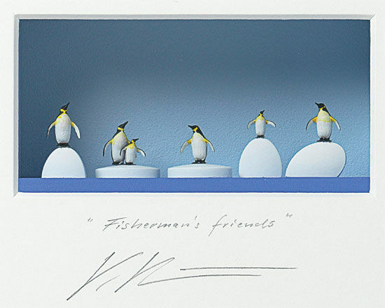3D-billede "Fisherman's Friends", indrammet von Volker Kühn