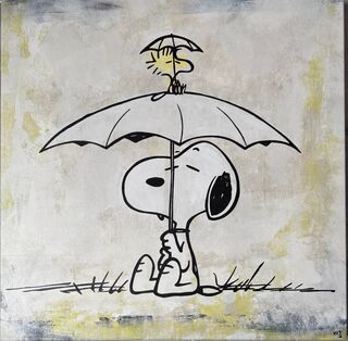 Tableau "Snoopy avec Woodstock" (2019) (Pièce unique en série).