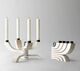 4-arm candle holder "Nordic Light" (flexible, without candles), white version by Design House Stockholm