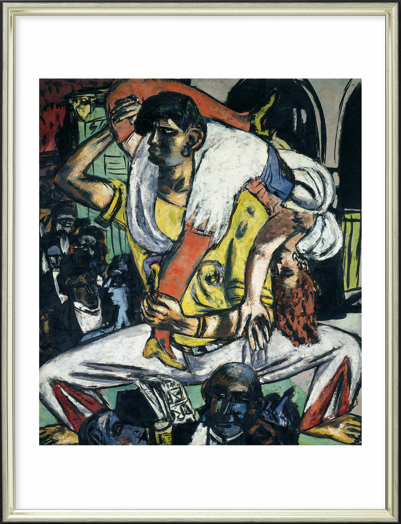 Tableau "Apache Dance" (1938), encadré von Max Beckmann