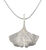 Ginkgo halsketting in 925 sterling zilver