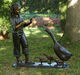 Garden sculpture "Gänseliesel", bronze