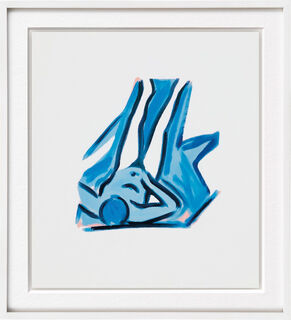Tableau "Blue Nude #2" (2001) von Tom Wesselmann