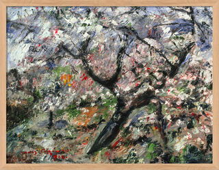 Picture "Blossoming Apple Tree" (1922), framed