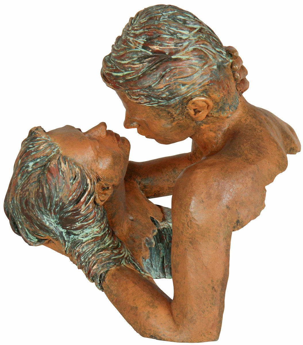 Skulptur "Passion", Kunstguss Steinoptik von Angeles Anglada