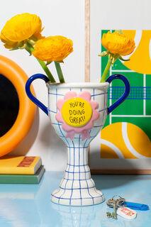 Vase en céramique / objet décoratif « Trophy »