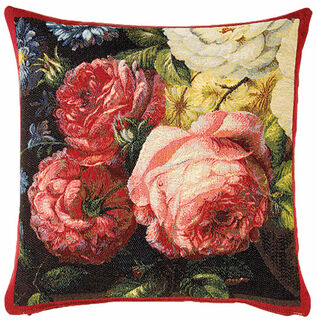 Cushion cover "Bourbon" with rose motif