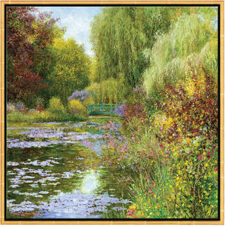 Picture "Giverny Juin", framed by Jean-Claude Cubaynes
