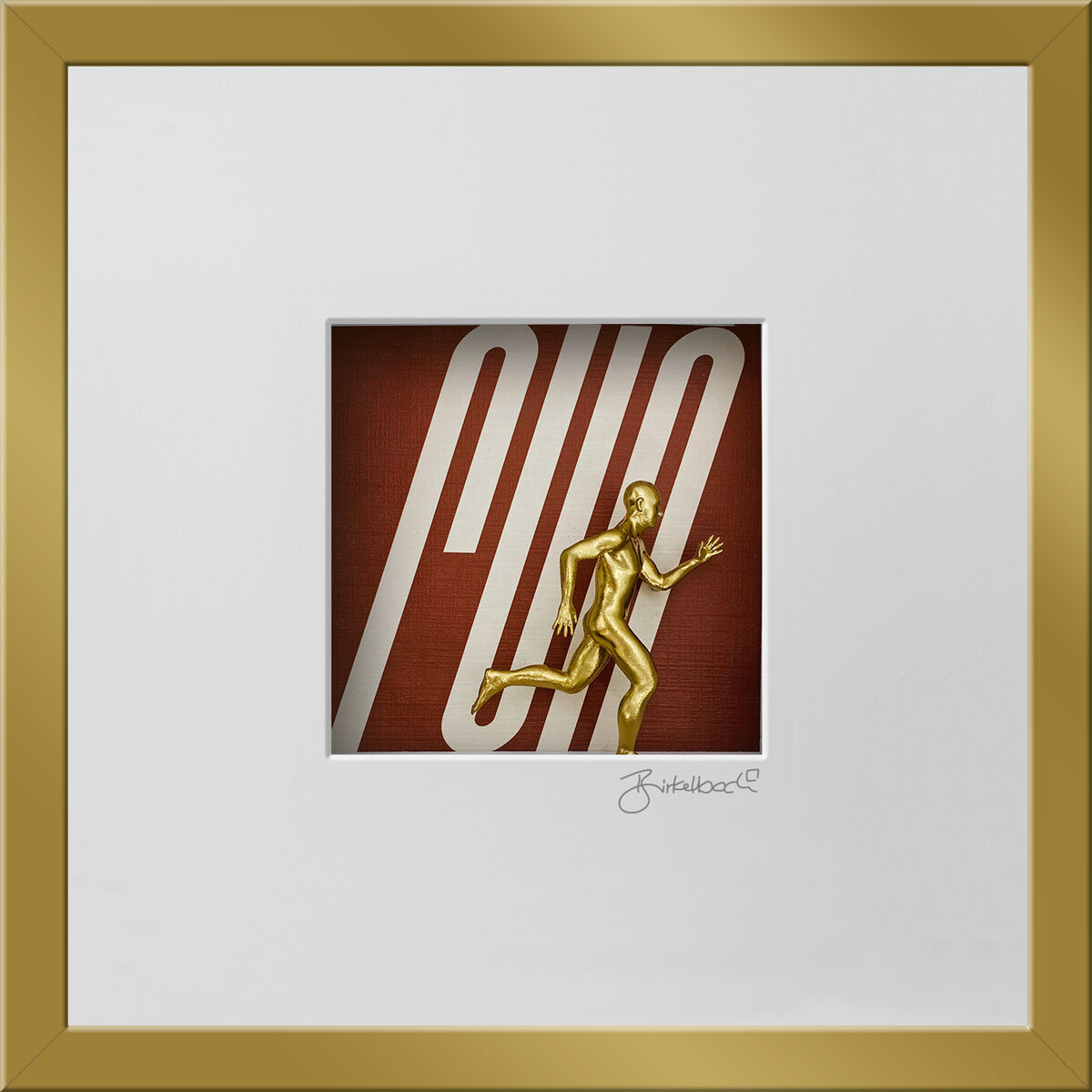 3D picture "Run, Baby, Run", framed by Ralf Birkelbach