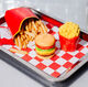 Peper- en zoutstel "Burger and Fries", keramiek