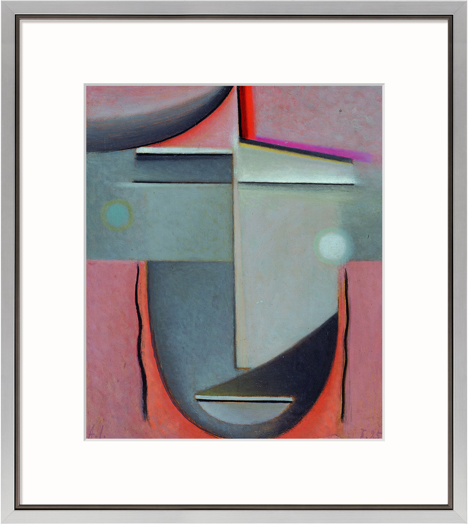 Bild "Liebe" (1925), gerahmt von Alexej von Jawlensky
