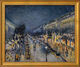 Obraz "Boulevard Montmartre v noci" (1897), rámováno od Camille Pissarro