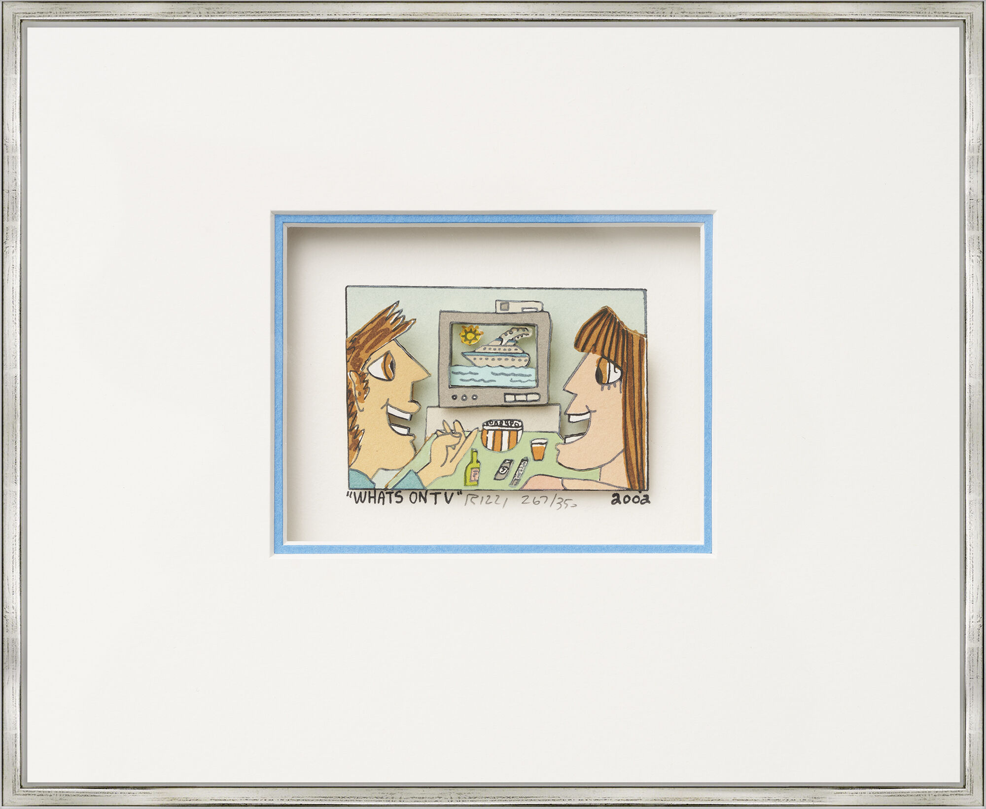 Billede "Whats On TV" (2002) af James Rizzi