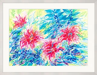 Bild "Lilien" (2022) (Original / Unikat), gerahmt
