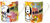 Lot de 2 tasses ornées des motifs de l'artiste « LOVE OF MY LIFE - FLOWERS » et « BE IN BALANCE », en porcelaine