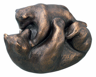 Sculpture "Bear Play" (2009), bronze