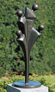 Gartenskulptur "Familie", Bronze
