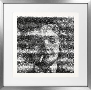 Bild "Marlene Dietrich" (2023), gerahmt von SAXA