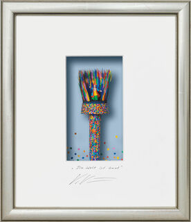 3D Picture "The World Is Colourful", framed