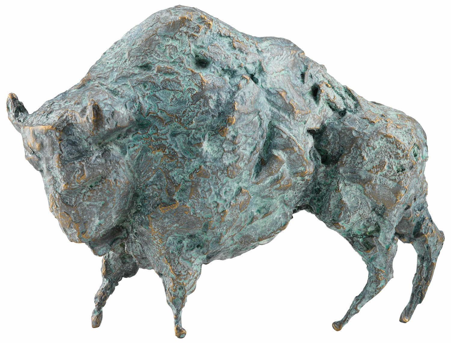 Sculpture "Bison", bronze by Michael Jastram