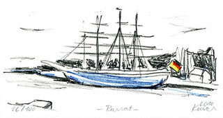 Picture "Passat in the Harbour" (2010), unframed