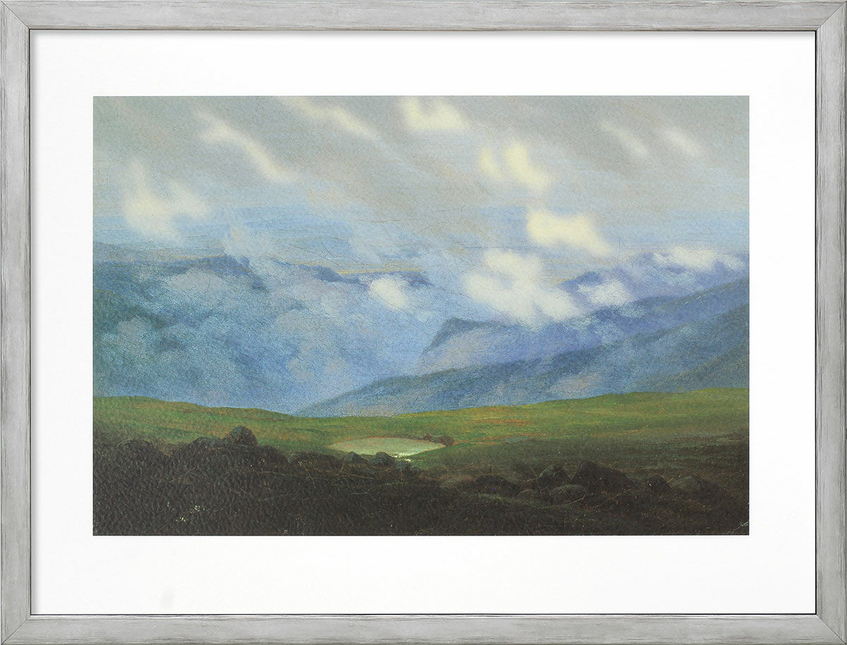 Beeld "Bewegende Wolken" (1821), ingelijst von Caspar David Friedrich
