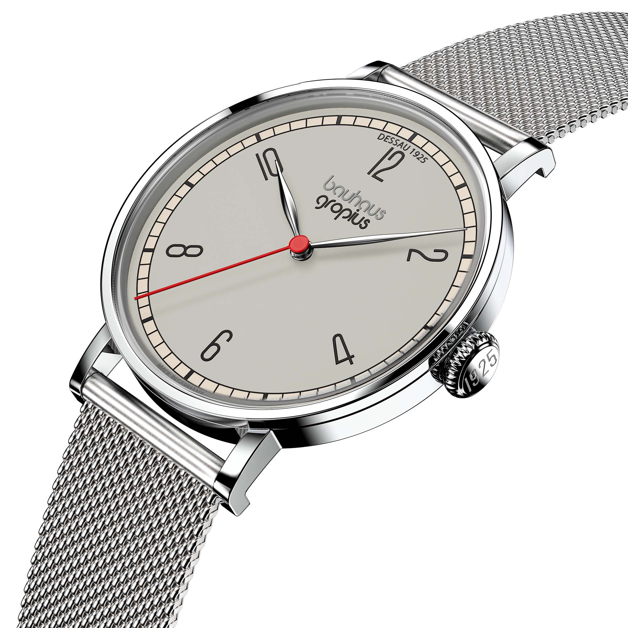 Bauhaus Walter Gropius wristwatch “Dessau 1925” – Made in Germany – Sapphire crystal – 38mm