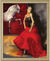 Bild "Spanisches Feuer", gerahmt