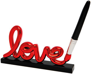 Rzeźba z napisem / obiekt dekoracyjny "Love Sign Red", duża wersja
