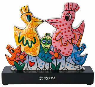 Porcelain object "Our Colorful Family" by James Rizzi