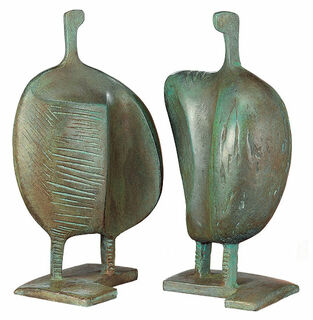 Skulpturengruppe "La Familia", Version in Bronze von Itzik Benshalom