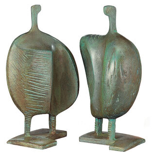 Skulpturengruppe "La Familia", Version in Bronze von Itzik Benshalom