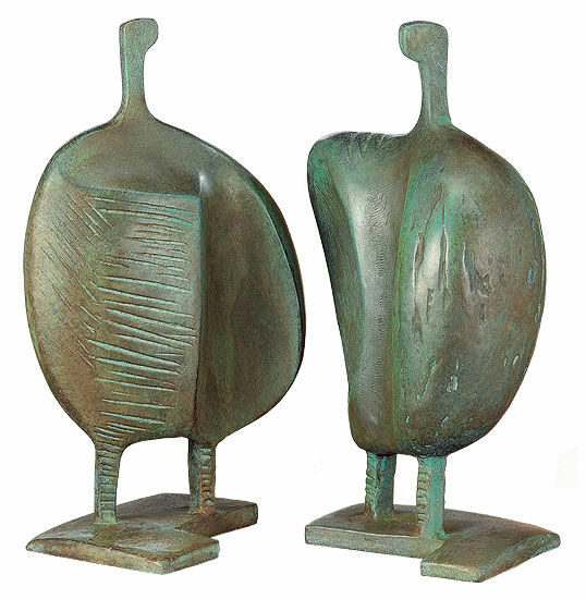 Skulpturgruppe "La Familia", bronzeversion von Itzik Benshalom