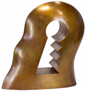 Sculpture "Keyhole", bronze by Hans Otto Lohrengel