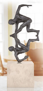Skulptur "Angel Grip" (2013), bronze von Adelbert Heil