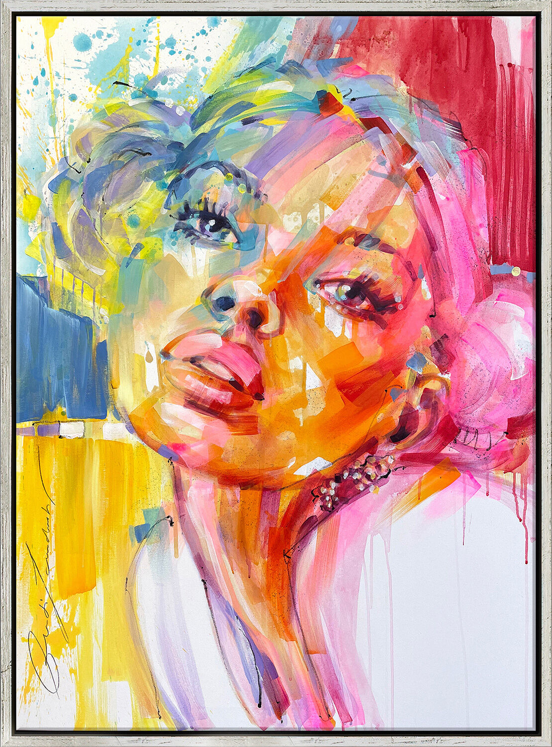 Bild "Sweet Dreams" (2024) (Original / Unikat), gerahmt von Gerti Landwehr