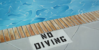 Bild "No diving" (2021) (Unikat)