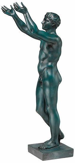Statue "Bedende Efebe" (original størrelse), bronzeversion von Leochares