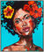 Picture "Caribbean Queen" (2024) (Original / Unique piece), framed