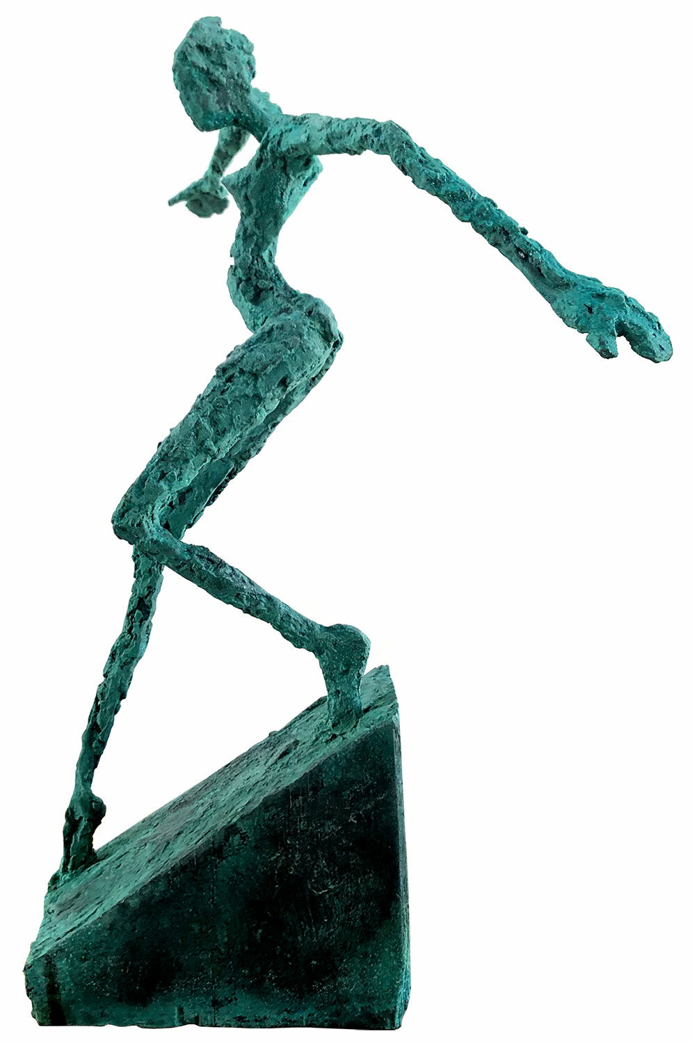 Sculpture "Walking Quietly" (2020), bronze von Helge Leiberg