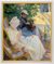 Bild "Zwei Frauen im Garten (In der Laube)" (1892), gerahmt