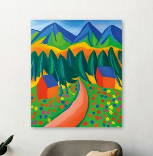 Picture "Early Summer in the Mountains" (2022) (Unique piece) by Ulrich Lipp