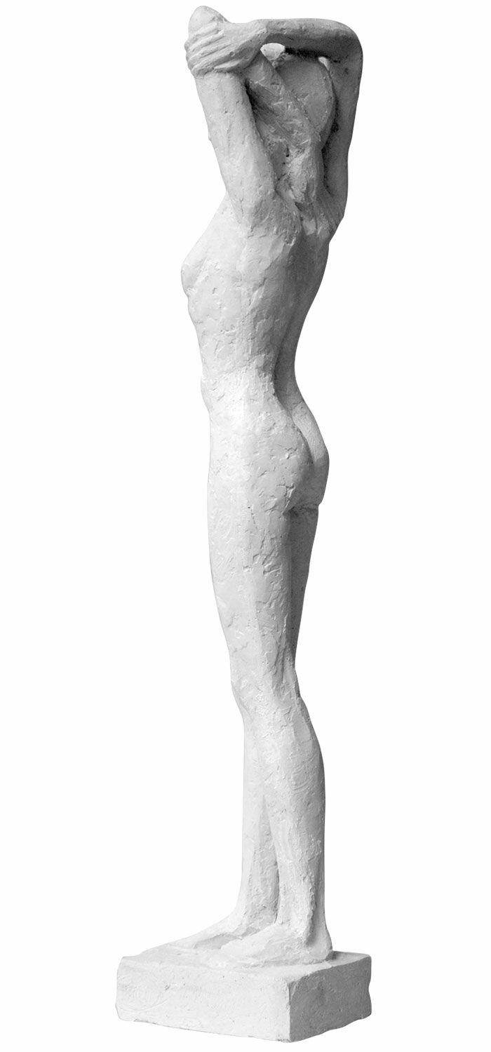 Sculpture "Relaxed" (2013), cast stone by Angelika Kienberger