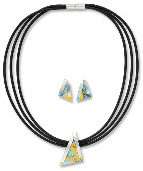Jewellery set "Triangulo" by Kreuchauff-Design