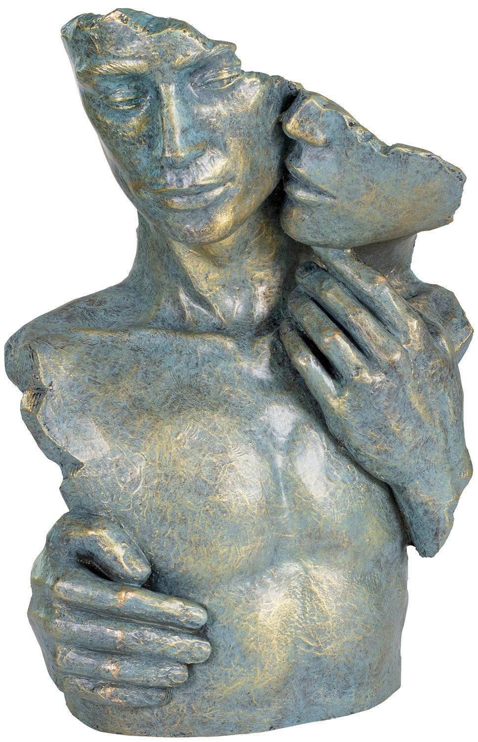 Sculpture "In Love", artificial stone by Angeles Anglada