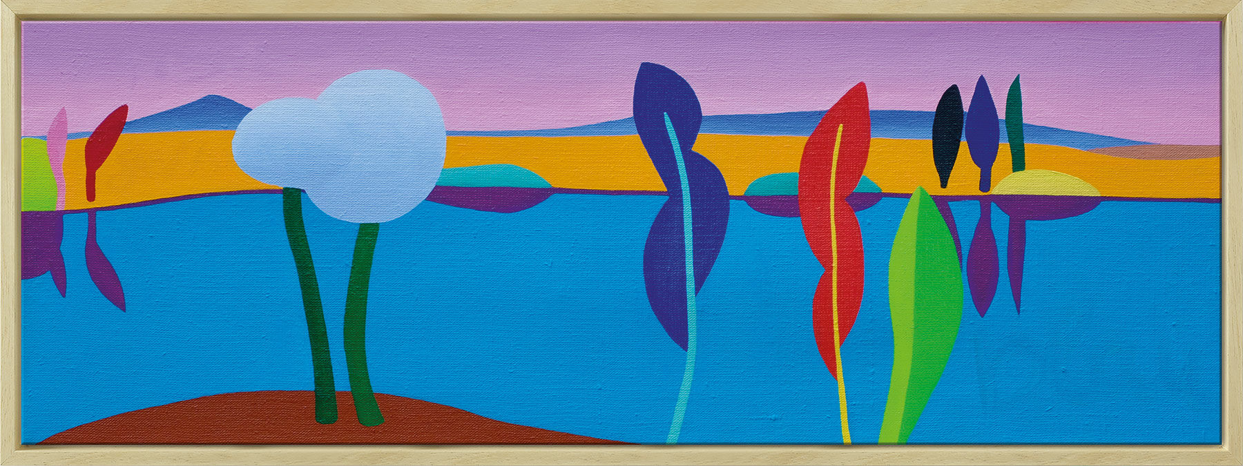 Picture "Riverscape (104)" (2012) (Original / Unique piece), framed by Julia Steinberg