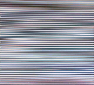 Tableau "Line Thin gray #2" (2022) (Pièce unique) von Ruri Matsumoto