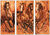 Triptych "Odjezd", zarámováno